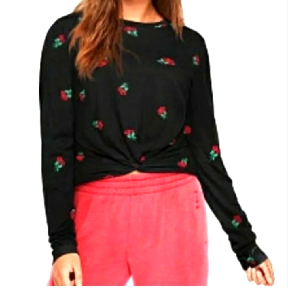 Victorias Secret Pink Twist Front Top Med